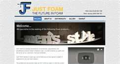 Desktop Screenshot of justfoam.com.au